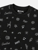 Girls Printed Round Neck Full Sleeve Sweatshirt for Casual Wear, Comfortable Coverage and Winter Wardrobe Use - Pack of 1