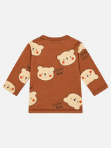 Baby Boys Front Open Full Sleeves Thermal Top with Button Closure for Warm Innerwear and Easy Dressing