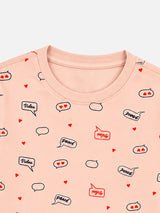 Girls Printed Round Neck Full Sleeve T-Shirt for Casual Wear, Comfortable Coverage and Everyday Wardrobe Use - Pack of 1