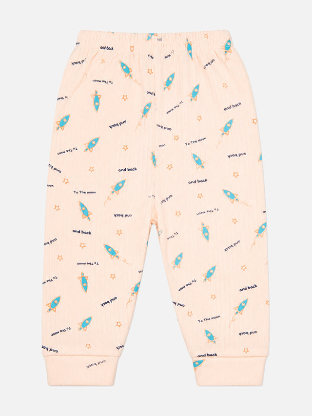 Unisex Front Open Thermal Suit with Top and Bottom Set for Baby Winter Layering and Comfortable Sleepwear