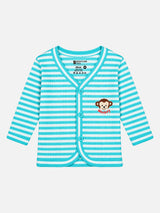 Unisex Baby Front Open Full Sleeves Thermal Top for Warm Winter Innerwear Comfort and Easy Dressing - Pack of 3