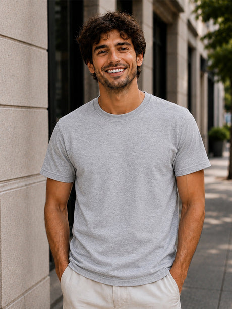 Men T-Shirt Round Neck Half Sleeves