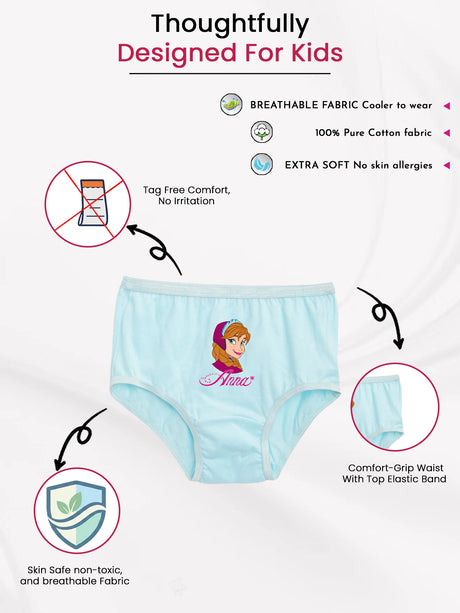 Baby Girls Frozen Panty Top Elastic Pack of 6