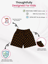 Girls 100% Cotton Self Design Shorts with Inner Elastic for Everyday Innerwear Comfort and Regular Use - Pack of 6