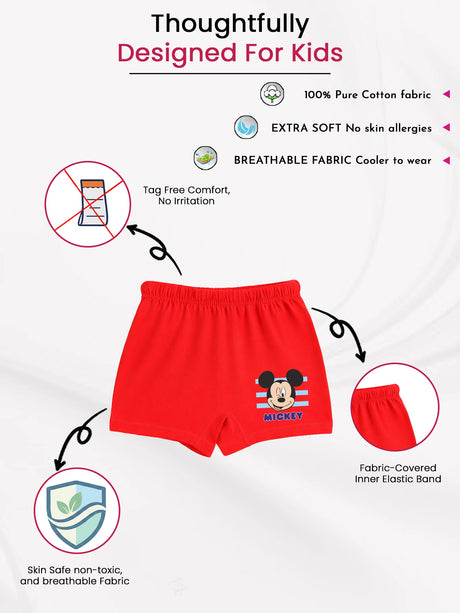Boys Mickey & Friends Trunk Inner Elastic Pack of 3 - Bodycare