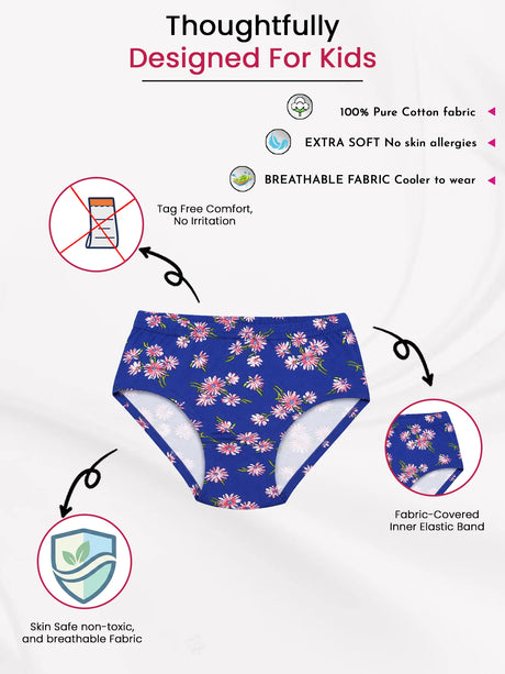 Girls Panty Inner Elastic Pack of 6