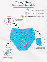 Girls Cotton Panty Inner Elastic Pack of 4 - Bodycare