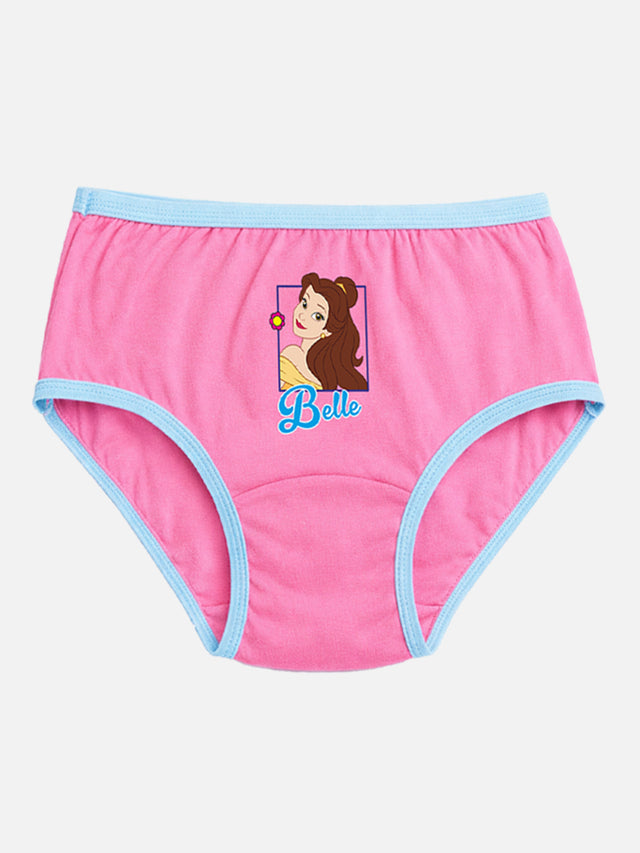 Girls Innerwear Panty Top Elastic Printed for Everyday Comfort, Easy Fit and Innerwear Essentials - Pack of 3