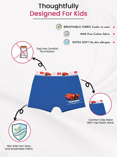 Boys Cars Trunk Top Elastic Pack of 3 - Bodycare