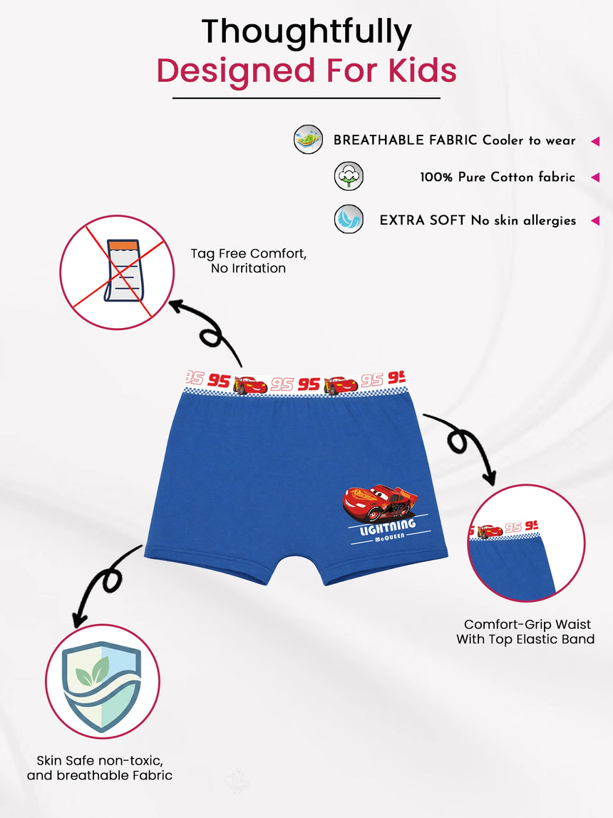 Boys Cars Trunk Top Elastic Pack of 3 - Bodycare