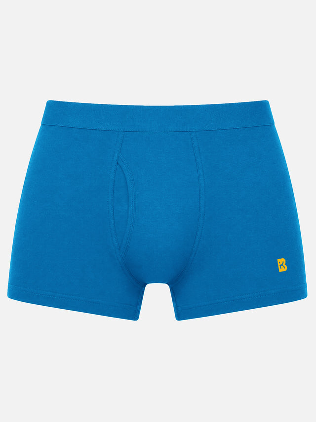 Boys Cotton Solid Innerwear Trunks with Inner Elastic, Soft Breathable Fabric and Stretchable Comfort Fit - Pack of 2