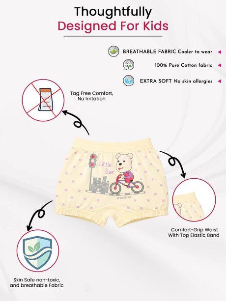 Unisex Cotton Spandex Bloomer Lycra Waistband Pack of 6