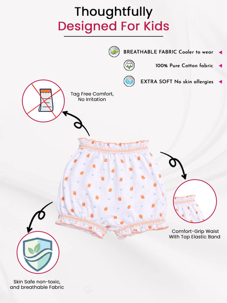 Unisex 100% Cotton Bloomer Pack of 3