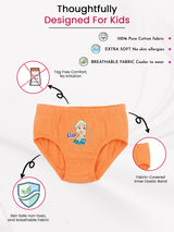 Girls Frozen Panty Underwear with Inner Elastic for Comfortable Daily Innerwear and Easy Movement - Pack of 6