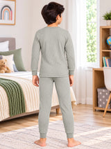 Unisex Kids Thermal Top Bottom Set for Winter Wear, Comfortable Base Layer Warmth and Everyday Cold Weather Use