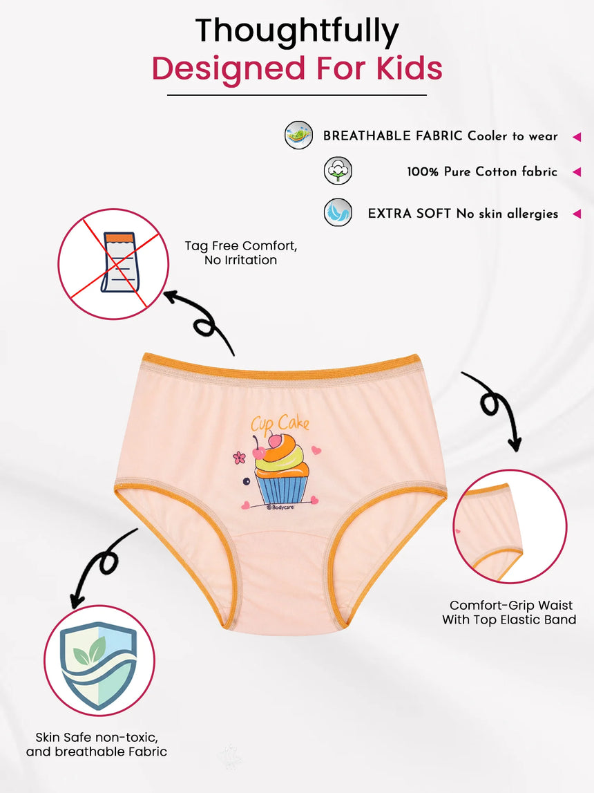 Girls Panty Top Elastic Pack of 6