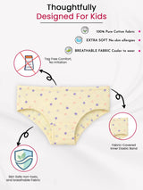 Girls Panty Inner Elastic Pack of 6 - Bodycare