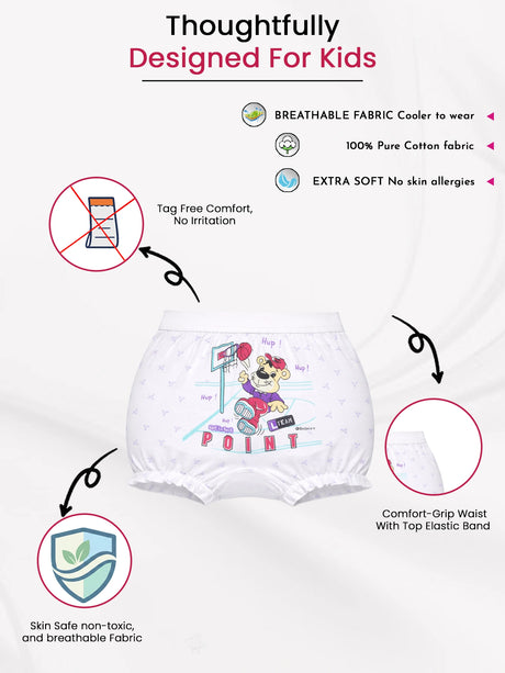 Unisex Cotton Spandex Bloomer Stretch Lycra Band Pack of 6