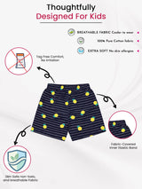 Girls 100% Cotton Shorts Inner Elastic Pack of 3 - Bodycare