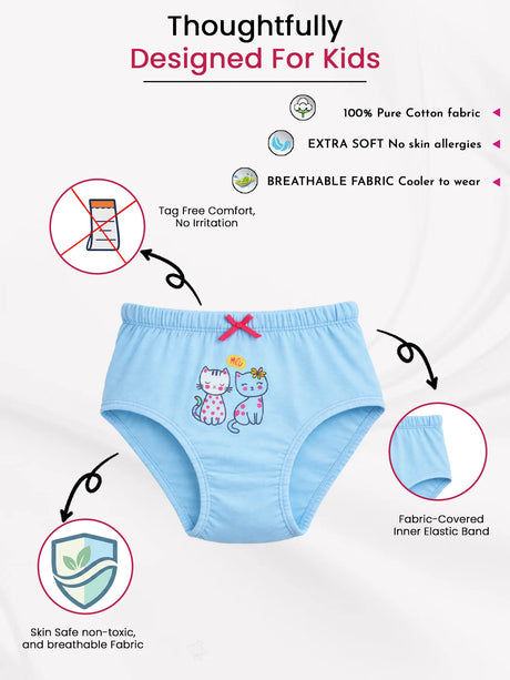 Girls Panty Inner Elastic Pack of 5