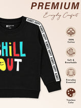 Baby Boys Round Neck Full Sleeve Sweatshirt for Comfortable Casual Styling, Easy Movement and Regular Wear