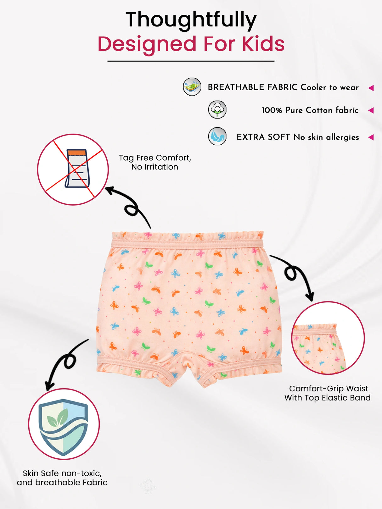 Unisex 100% Cotton Bloomer Pack of 6 - Bodycare