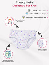 Girls Panty Inner Elastic Pack of 6 - Bodycare