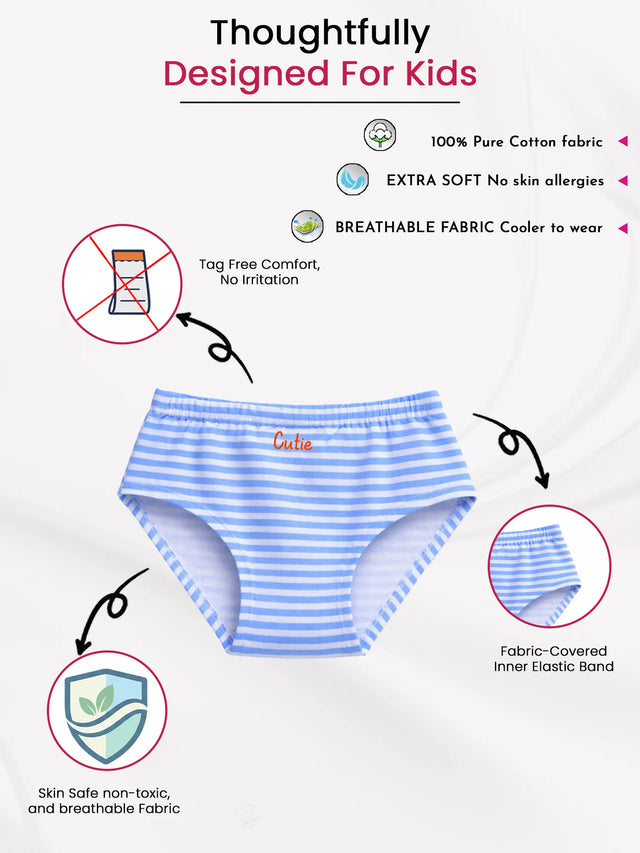 Girls Panty Inner Elastic Pack of 5 - Bodycare