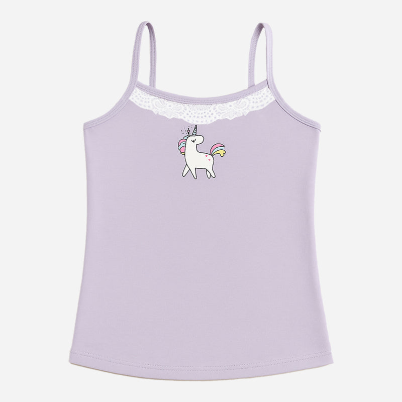 Girls 100% Cotton Vest Sleeveless Stretch Pack of 2 - Bodycare