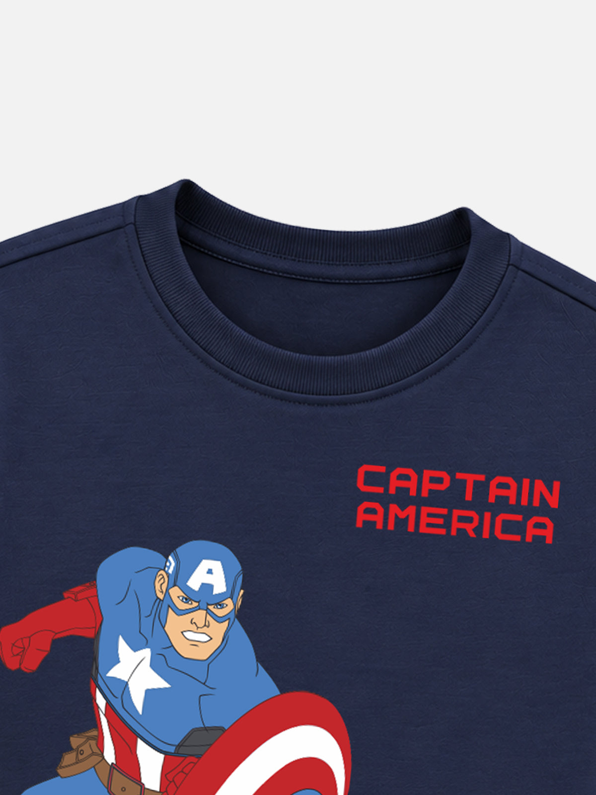 Boys Avengers Round Neck Full Sleeves Sweatshirt for Casual Wear, Lounge Comfort and Everyday Wardrobe Use
