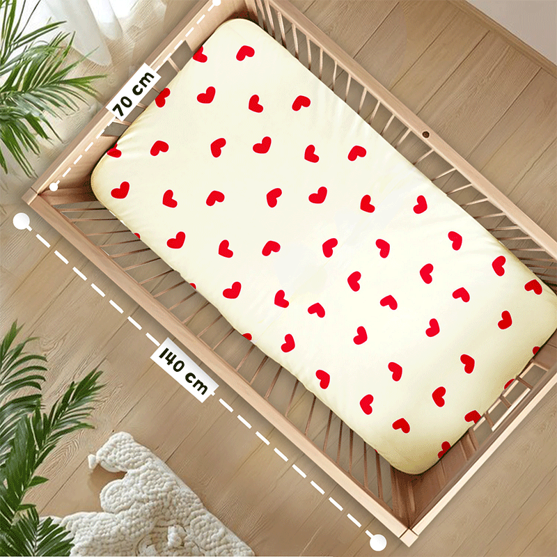 All Over Print Fitted Cot Sheet Pack of 2 - Bodycare
