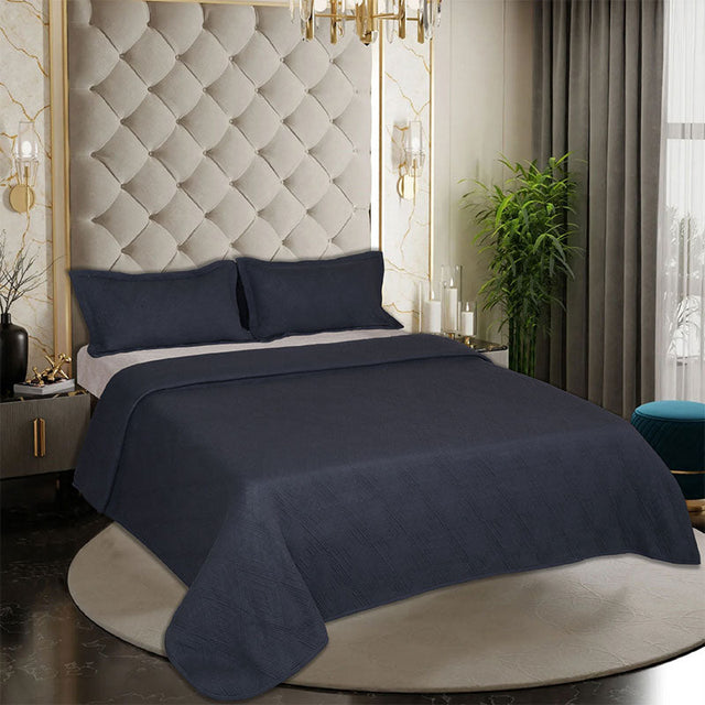 King Size Cotton Jersey Bedcover Diamond Geometric - Bodycare