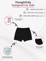 Girls Cotton Bloomers with Lycra Waistband and Ultrasoft Comfort Fit for Everyday Innerwear Use - Pack of 6