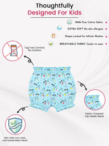 Baby Girls 100% Cotton Bloomers with Regular Fit for Everyday Innerwear Comfort and Baby Essentials - Pack of 3