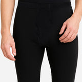 Bodycare Mens Gold Thermal Bottom Solid - Black