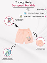 Baby Shorts with Inner Elastic for Everyday Comfort, Easy Movement and Regular Clothing Essentials - Pack of 3