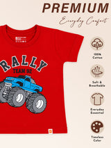Baby Boys Round Neck Half Sleeve T-Shirt for Casual Wear, Easy Movement, Everyday Comfort and Regular Wardrobe Use