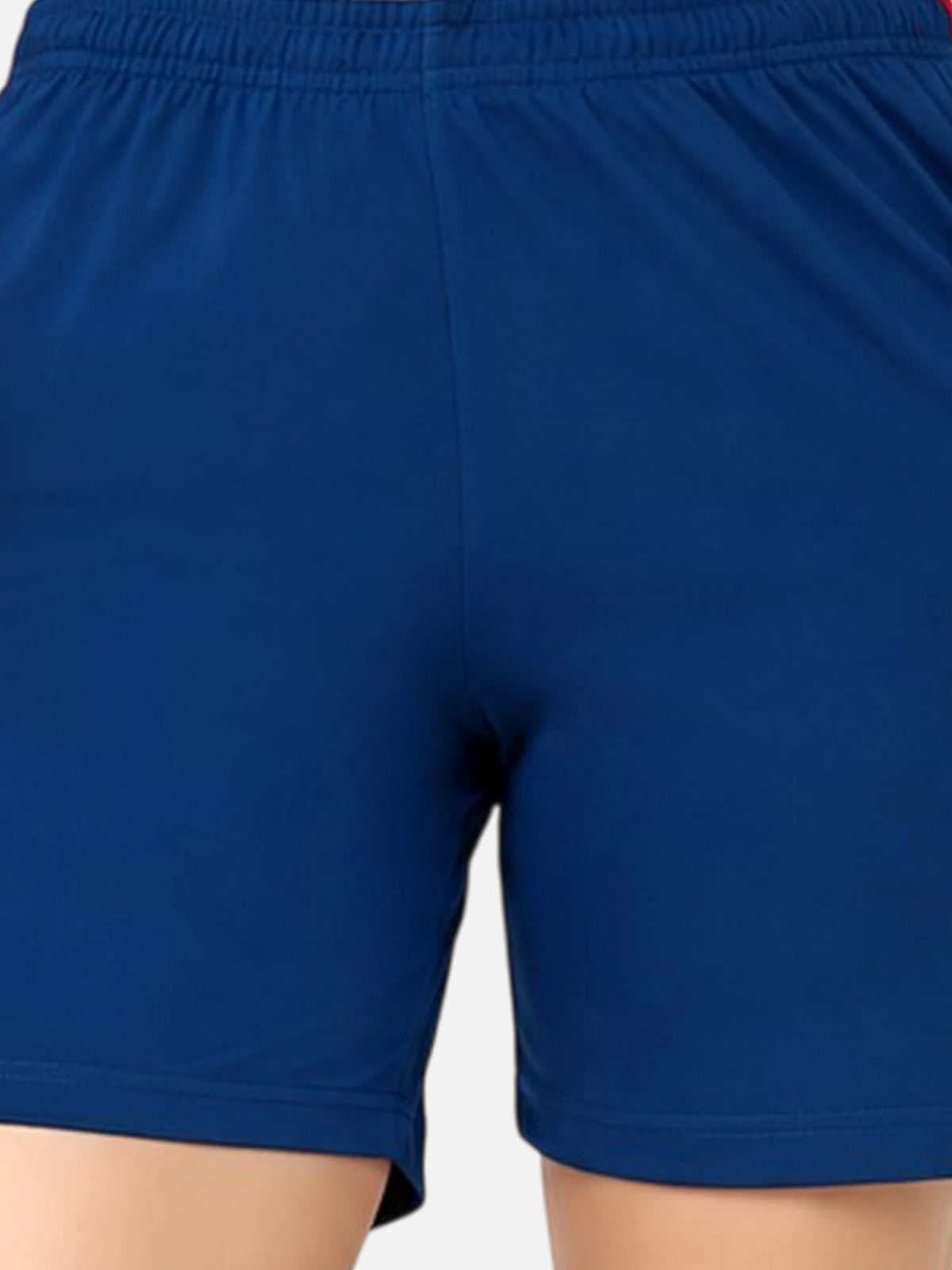 Women 100% Cotton Shorts with Side Pockets, Casual Regular Fit and Comfortable Everyday Styling Essentials