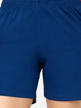Women 100% Cotton Shorts with Side Pockets, Casual Regular Fit and Comfortable Everyday Styling Essentials