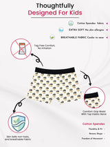 Boys Cotton Trunk with Top Elastic for Everyday Innerwear Comfort and Regular Wardrobe Use - Pack of 3