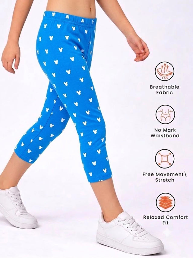 Baby Boys Mickey & Friends 100% Cotton Capri for Character Casual Wear, Easy Movement and Lounge Comfort - Pack of 2