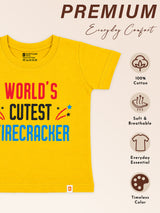 Baby Boys Round Neck Half Sleeve T-Shirt for Casual Wear, Easy Movement, Everyday Comfort and Regular Wardrobe Use