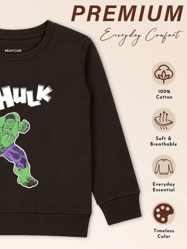 Baby Boys Avengers Round Neck Full Sleeve Sweatshirt for Casual Winter Styling, Everyday Comfort and Easy Movement