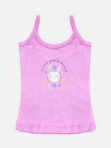 Baby Girls 100% Cotton Sleeveless Camisole Vest for Soft Innerwear Comfort and Regular Use - Pack of 3