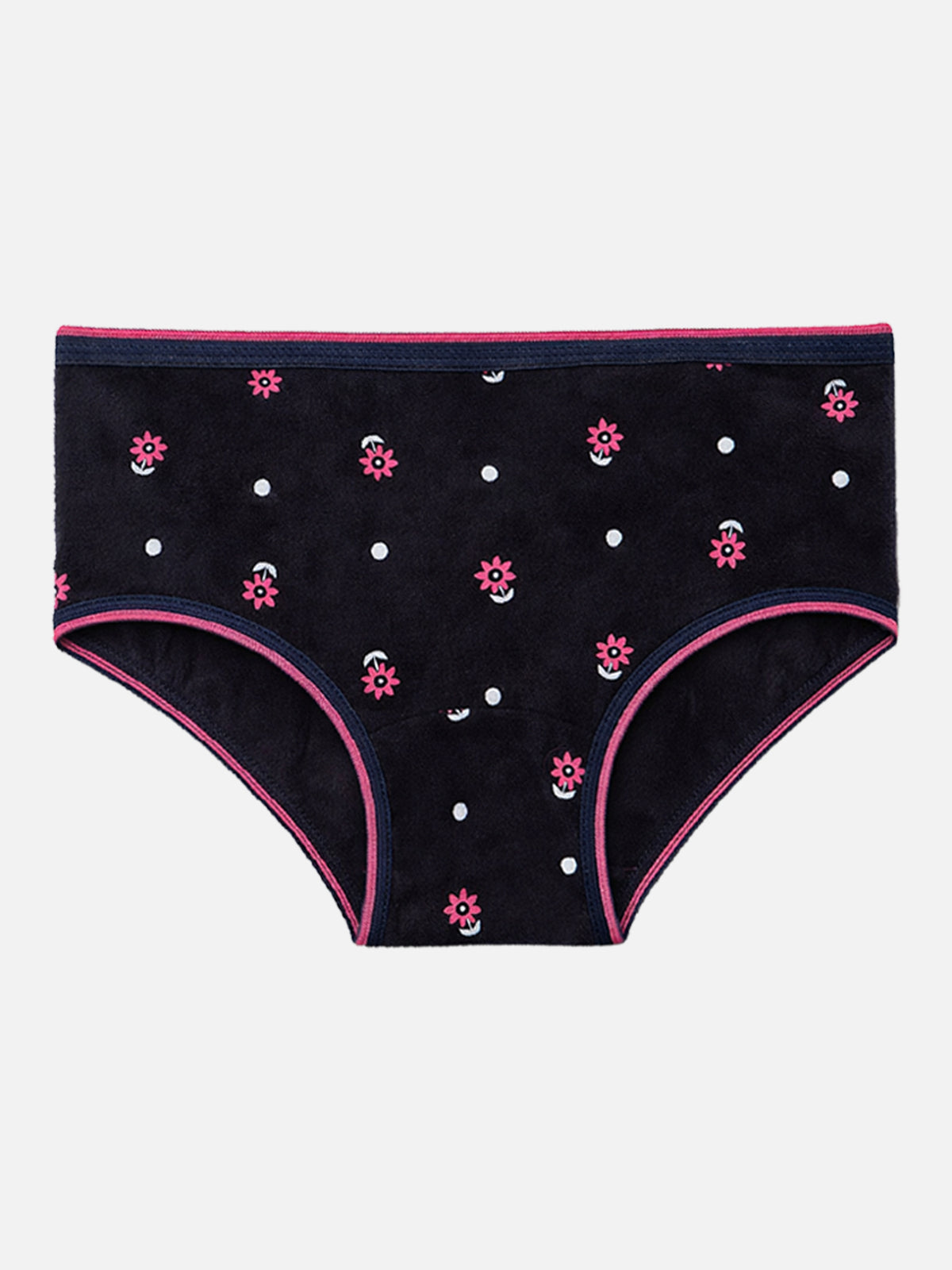 Baby Girls 100% Cotton Panties with Top Elastic Band, Breathable Innerwear Comfort and Tagless Feel - Pack of 6