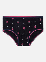 Baby Girls 100% Cotton Panties with Top Elastic Band, Breathable Innerwear Comfort and Tagless Feel - Pack of 6