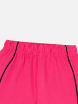 Girls 100% Cotton Solid Track Pant with Side Pockets and Regular Fit Jogger Styling for Comfortable Kids Activewear
