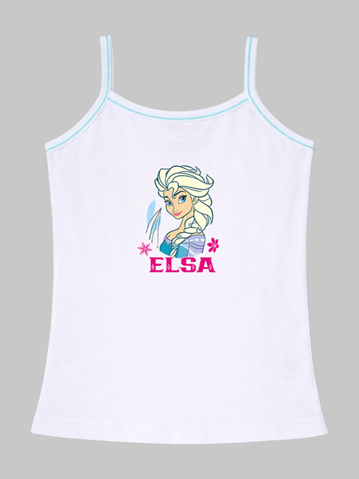 Girls Frozen Camisole Sleeveless Vest Innerwear for Comfortable Daily Wear, Easy Movement and Regular Use - Pack of 4