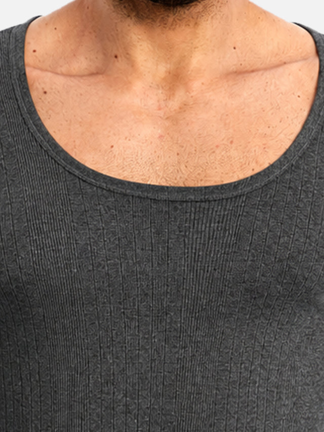 Men Round Neck Full Sleeves Thermal Top for Winter Base Layering, Cold-Weather Comfort and Everyday Innerwear - Pack of 1
