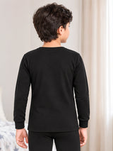 Unisex Antibacterial Round Neck Full Sleeve Thermal Top for Winter Innerwear Comfort and Warm Base Wear - Pack of 2